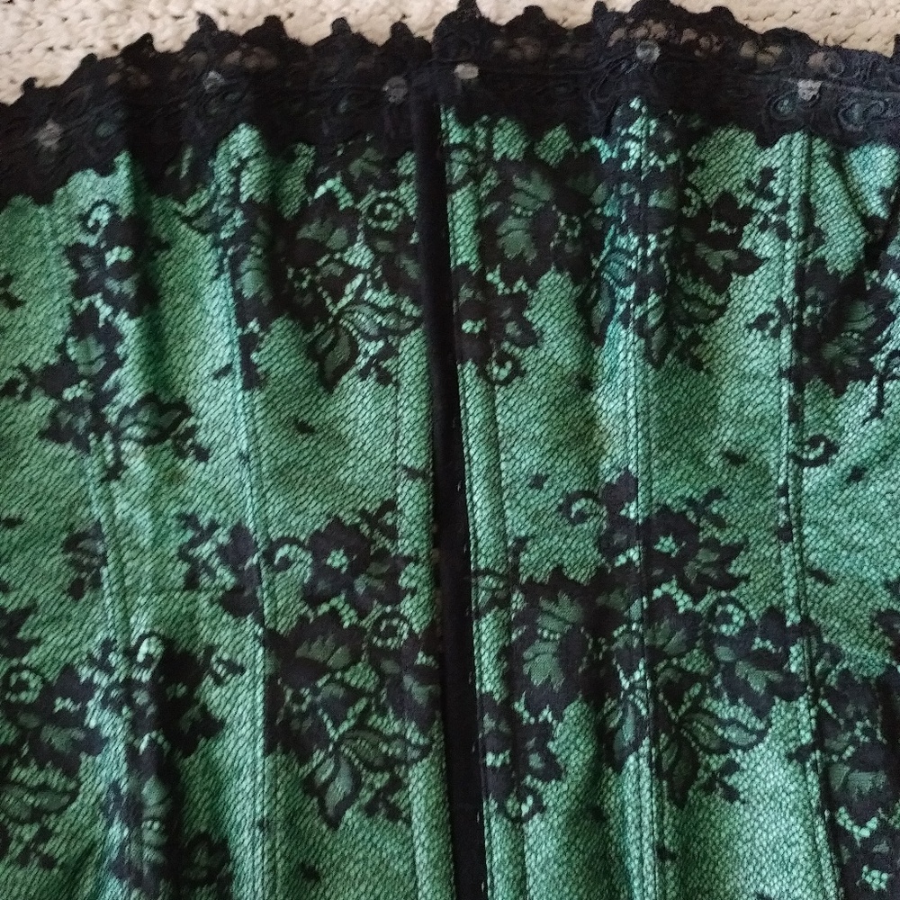 Green corset